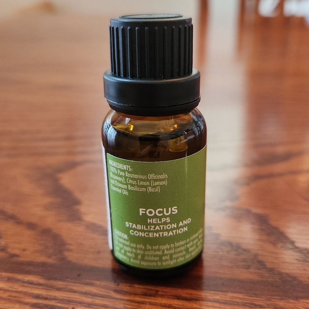 Aromatherapy 100% Pure Essential Oil Blend Focus